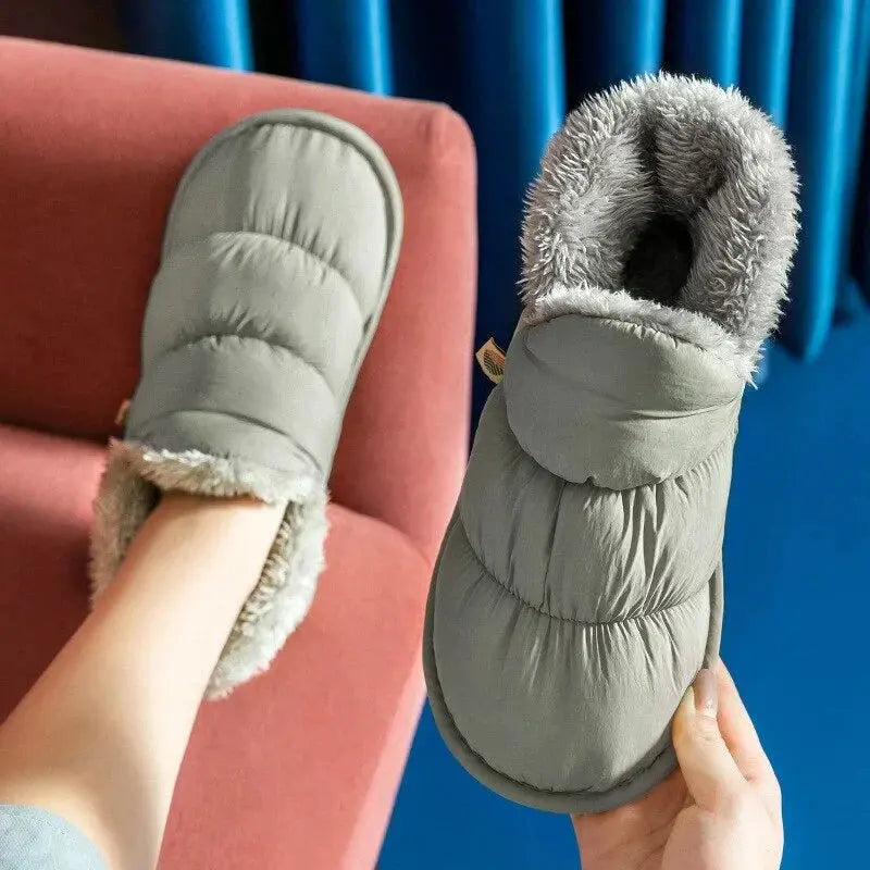 Pantoufles d'hiver en peluche