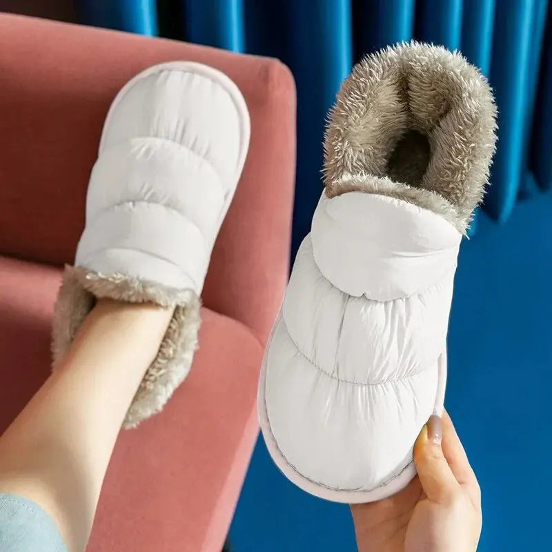 Pantoufles d'hiver en peluche