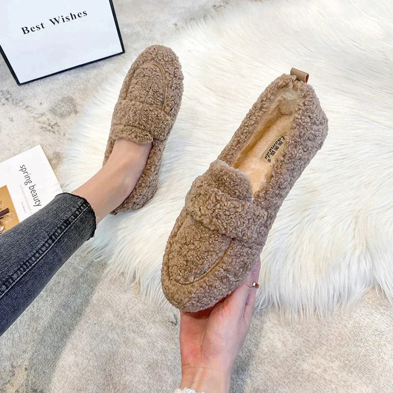 MAYA – Mocassins orthopédiques en peluche
