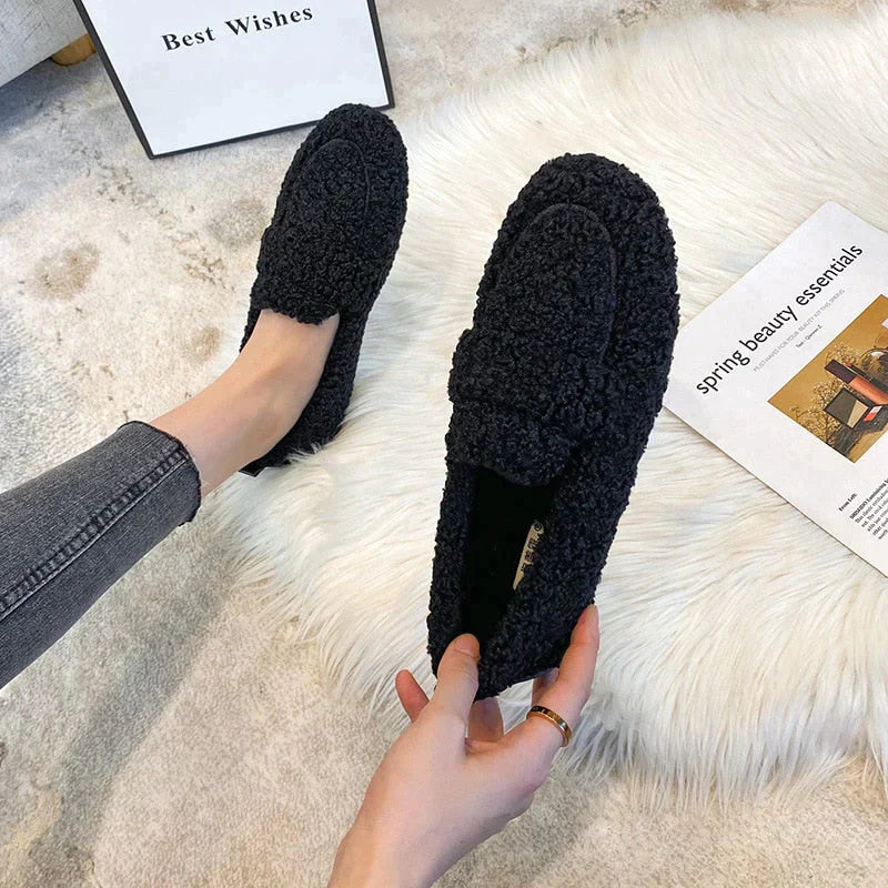 MAYA – Mocassins orthopédiques en peluche