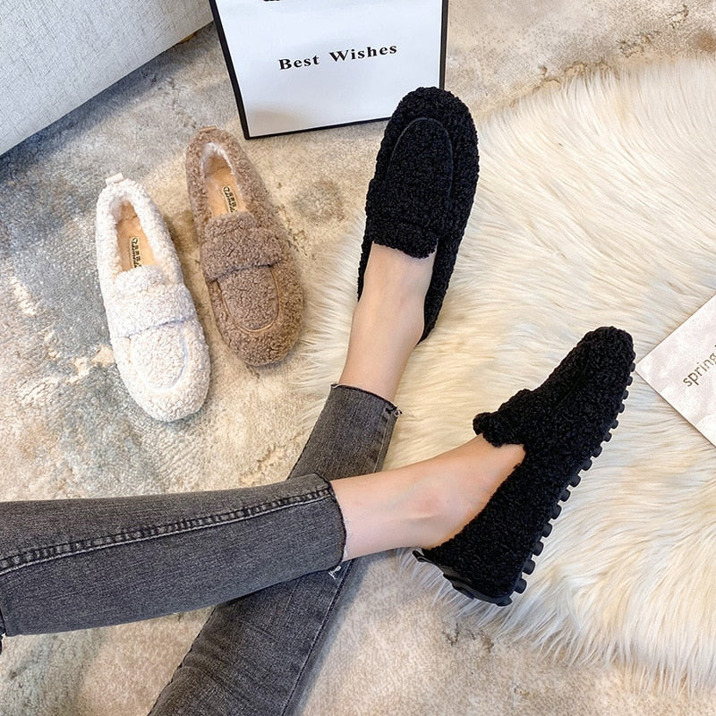 MAYA – Mocassins orthopédiques en peluche