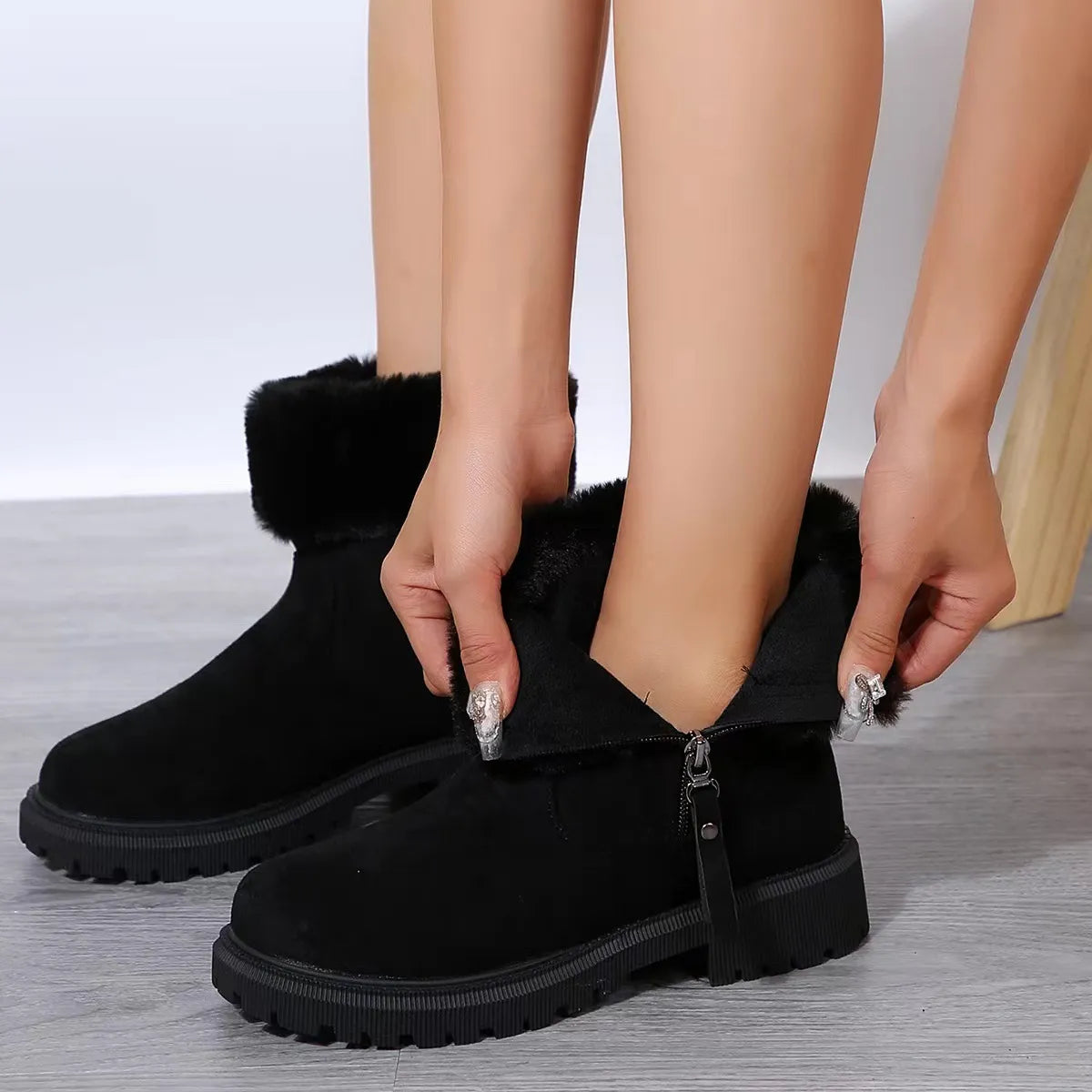 ZUNA – Bottes orthopédiques d'hiver confortables et douillettes