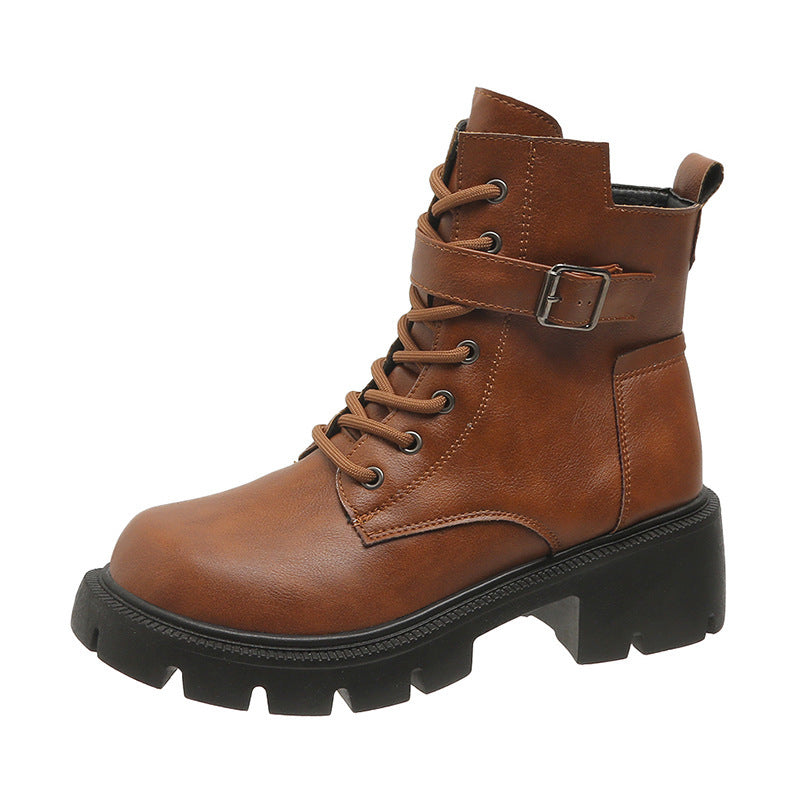 ZARA – Bottes orthopédiques à talon épais pour femmes