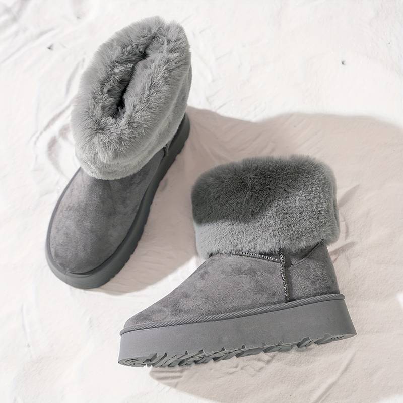 ELLA – Bottines orthopédiques en peluche pour femmes