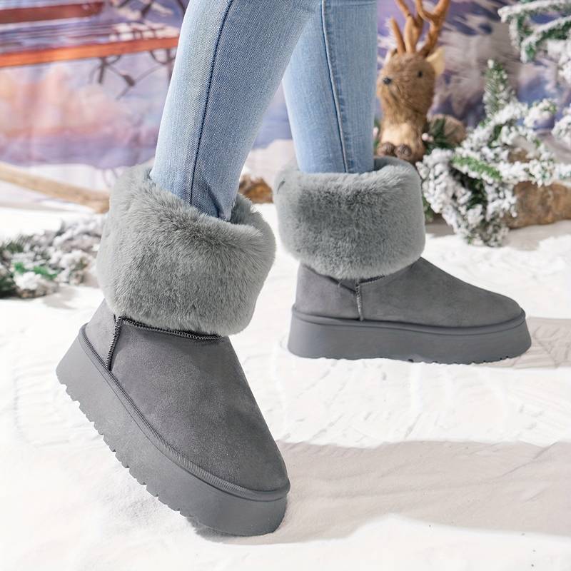 ELLA – Bottines orthopédiques en peluche pour femmes