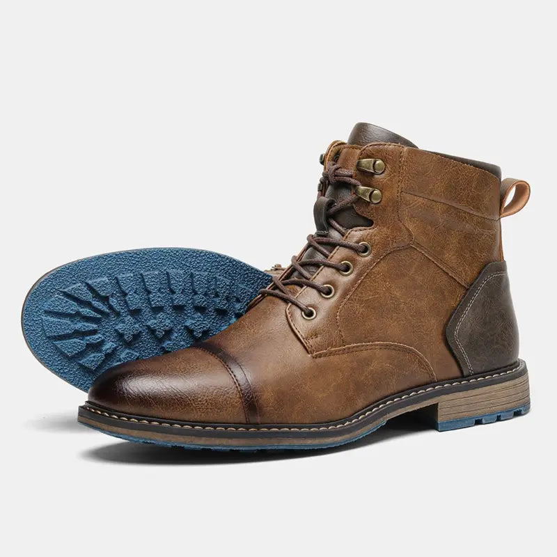 LORIK – Bottines homme cuir vintage