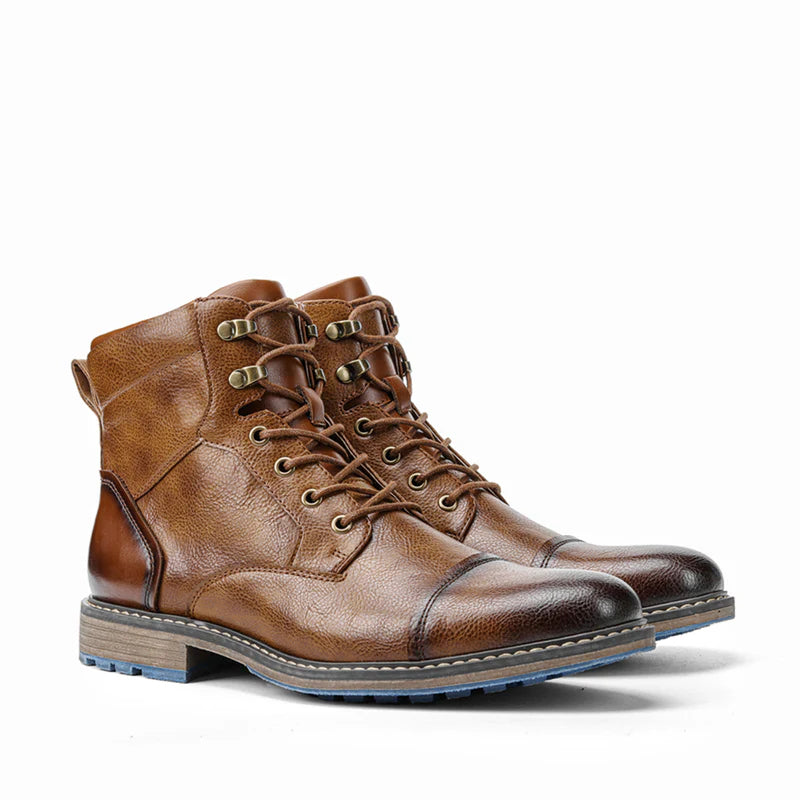 LORIK – Bottines homme cuir vintage