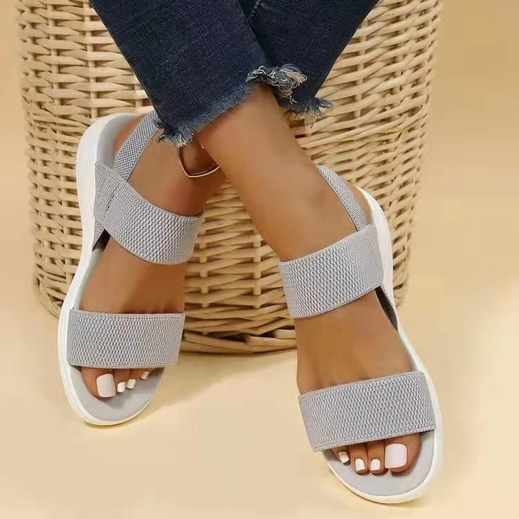 CORY - Sandales orthopédiques à talon compensé
