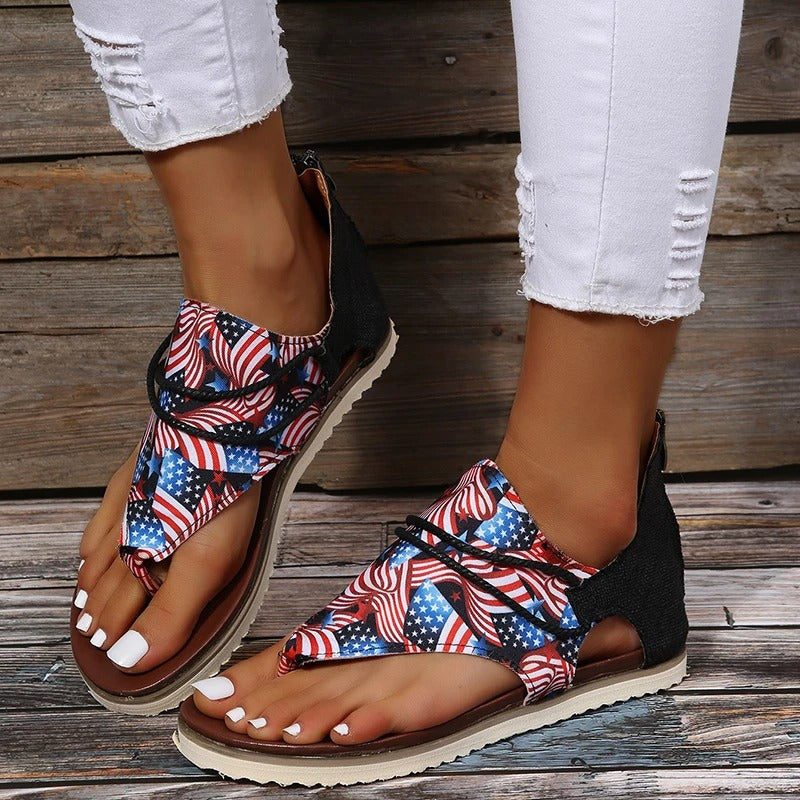 ZARA – Sandales orthopédiques imprimées