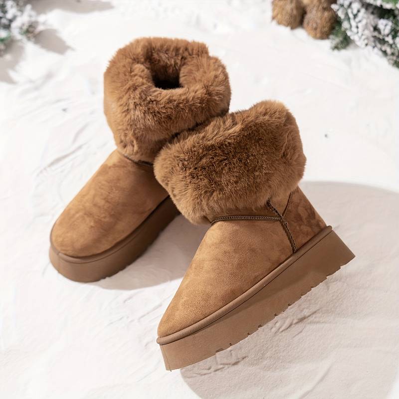 ELLA – Bottines orthopédiques en peluche pour femmes