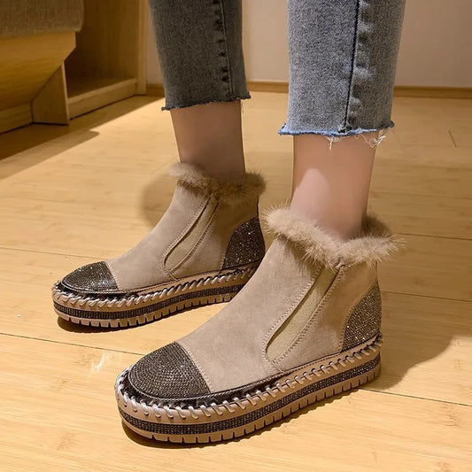 ZIVA – Bottes orthopédiques élégantes en velours