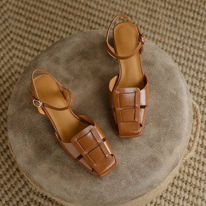 ZARA – Sandales orthopédiques à talon carré