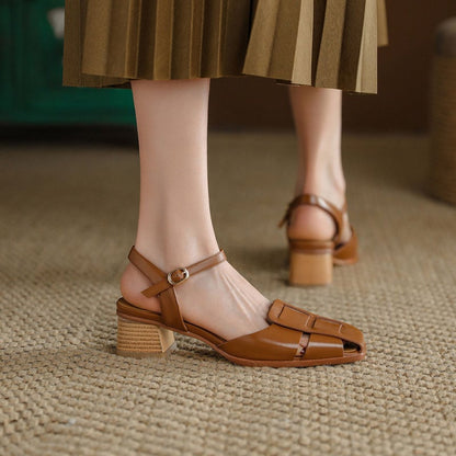 ZARA – Sandales orthopédiques à talon carré