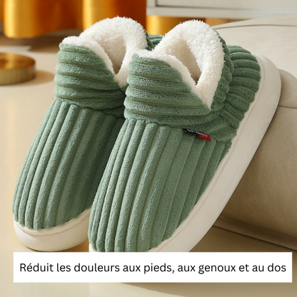 ORÉA – Pantoufles fourrées femme