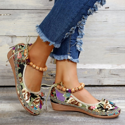 LUNA – Chaussures orthopédiques fleuries pour femmes