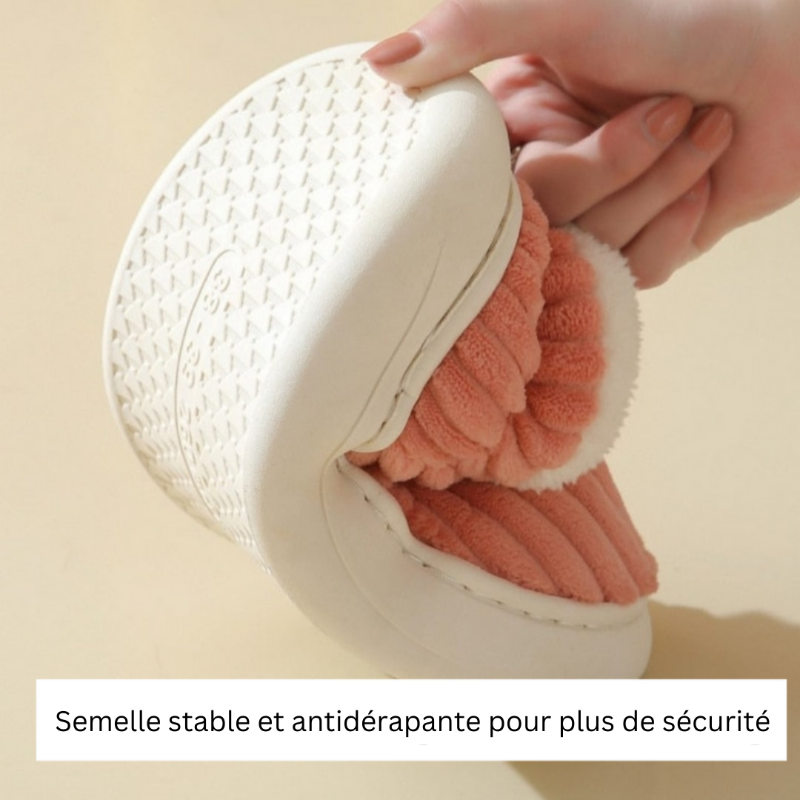 ORÉA – Pantoufles fourrées femme