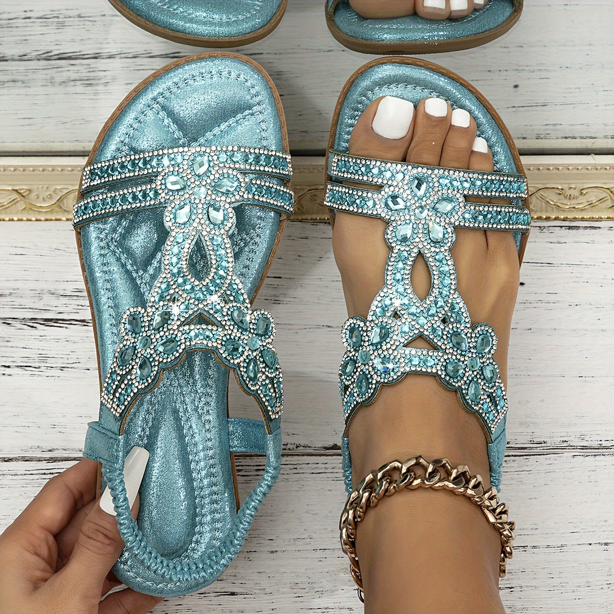 ZARA – Sandales orthopédiques boho chic