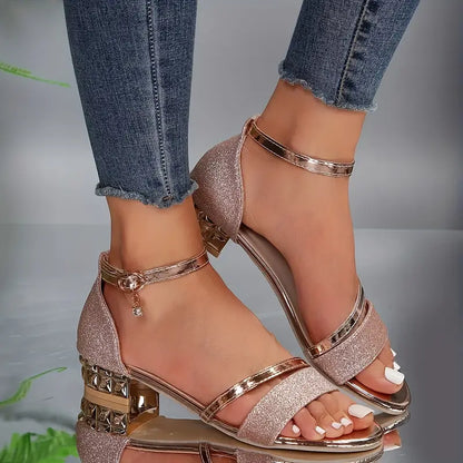 LUNA – Sandales orthopédiques estivales avec paillettes
