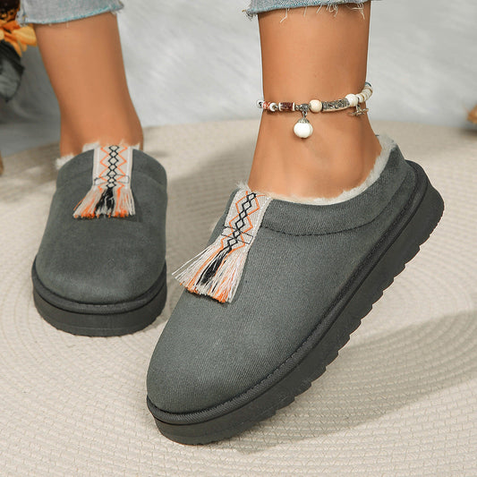 TAYLA – Chaussons orthopédiques en peluche pour femmes
