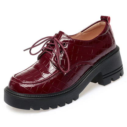 NOVA – Chaussures orthopédiques en cuir végétalien avec plateforme