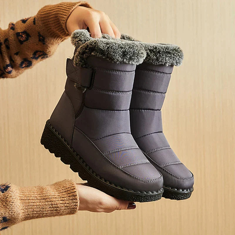 MIZA - Bottines orthopédiques en peluche