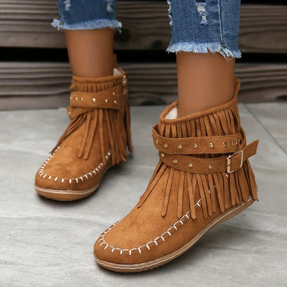 AURÉLIE – Bottines orthopédiques à fermeture éclair latérale pour femmes | Confort & Élégance hivernale 