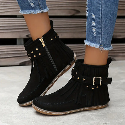 AURÉLIE – Bottines orthopédiques à fermeture éclair latérale pour femmes | Confort & Élégance hivernale 