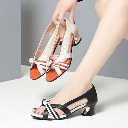 ZENA – Sandales orthopédiques en cuir confortables