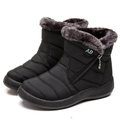 Bottes Matelassées d’Hiver Imperméables avec Fourrure – Style et Confort 