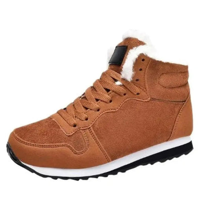 Bottes d'hiver avec fourrure chaude et semelle antidérapante 