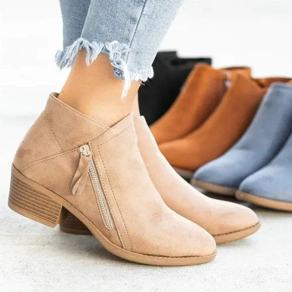 Bottes orthopédiques en cuir pour femmes 