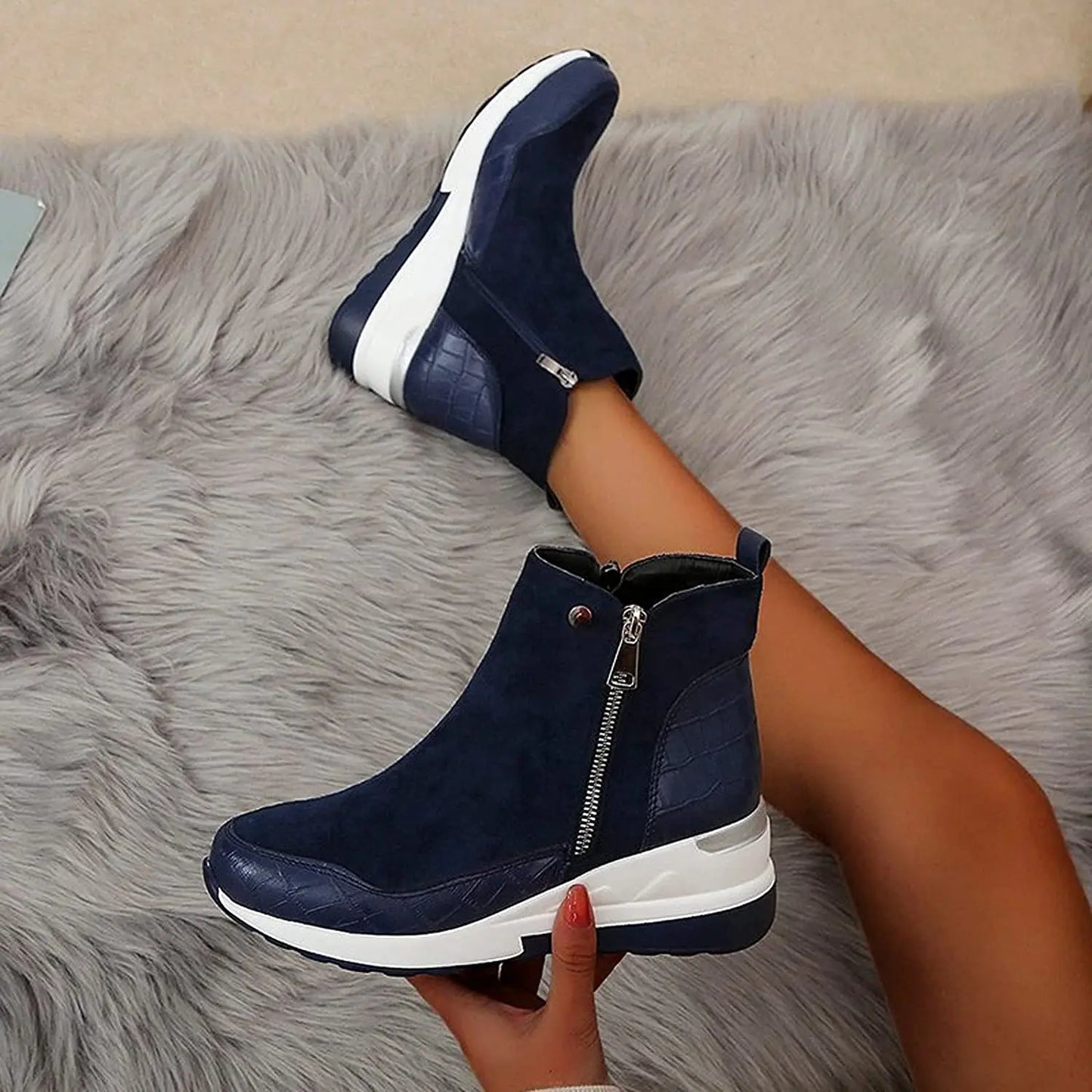 Bottines confortables et imperméables pour femmes 