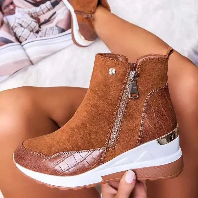 Bottines confortables et imperméables pour femmes 