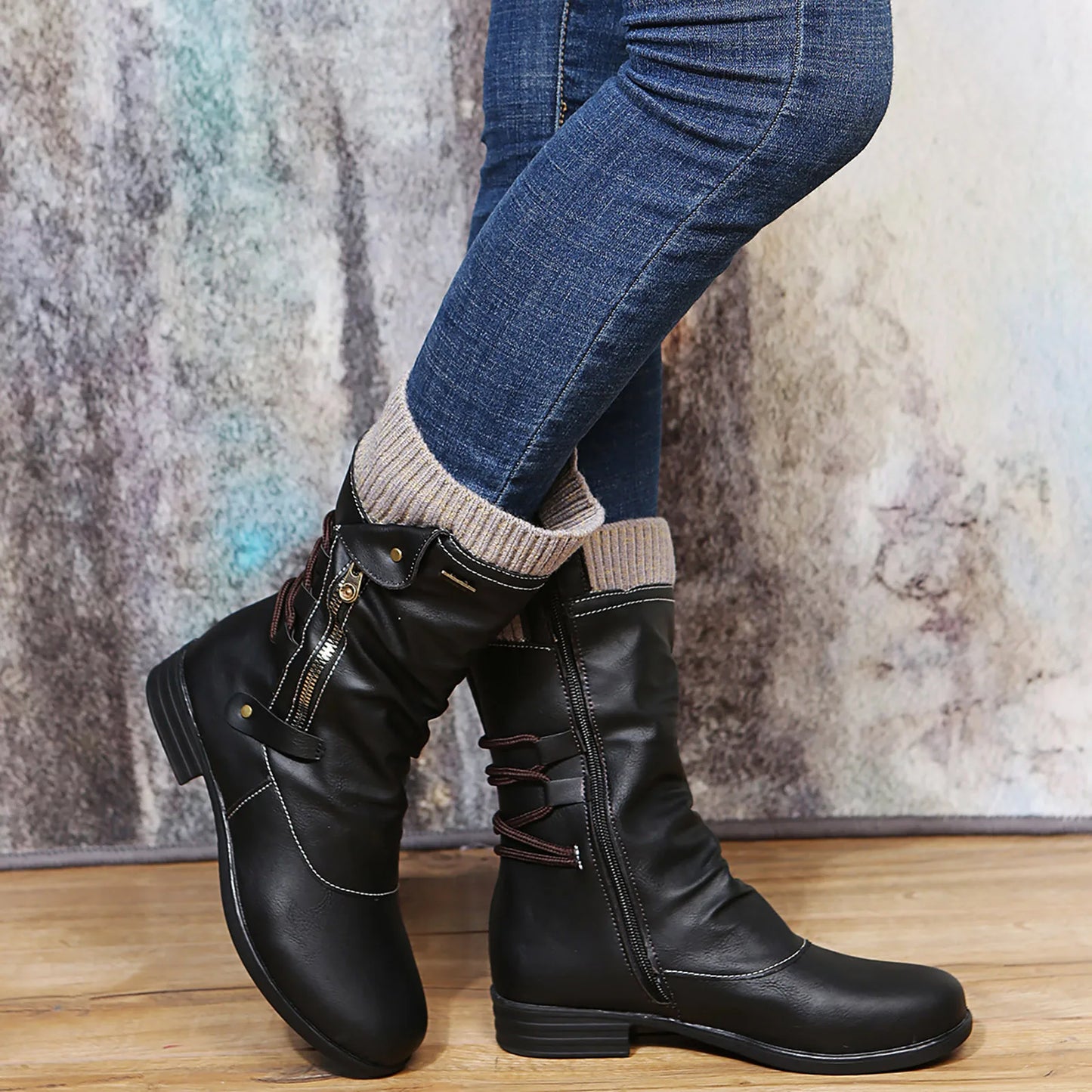 NINA – Bottes orthopédiques en cuir confortables