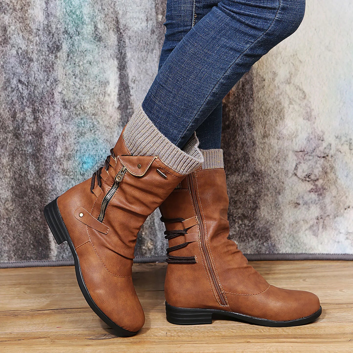NINA – Bottes orthopédiques en cuir confortables