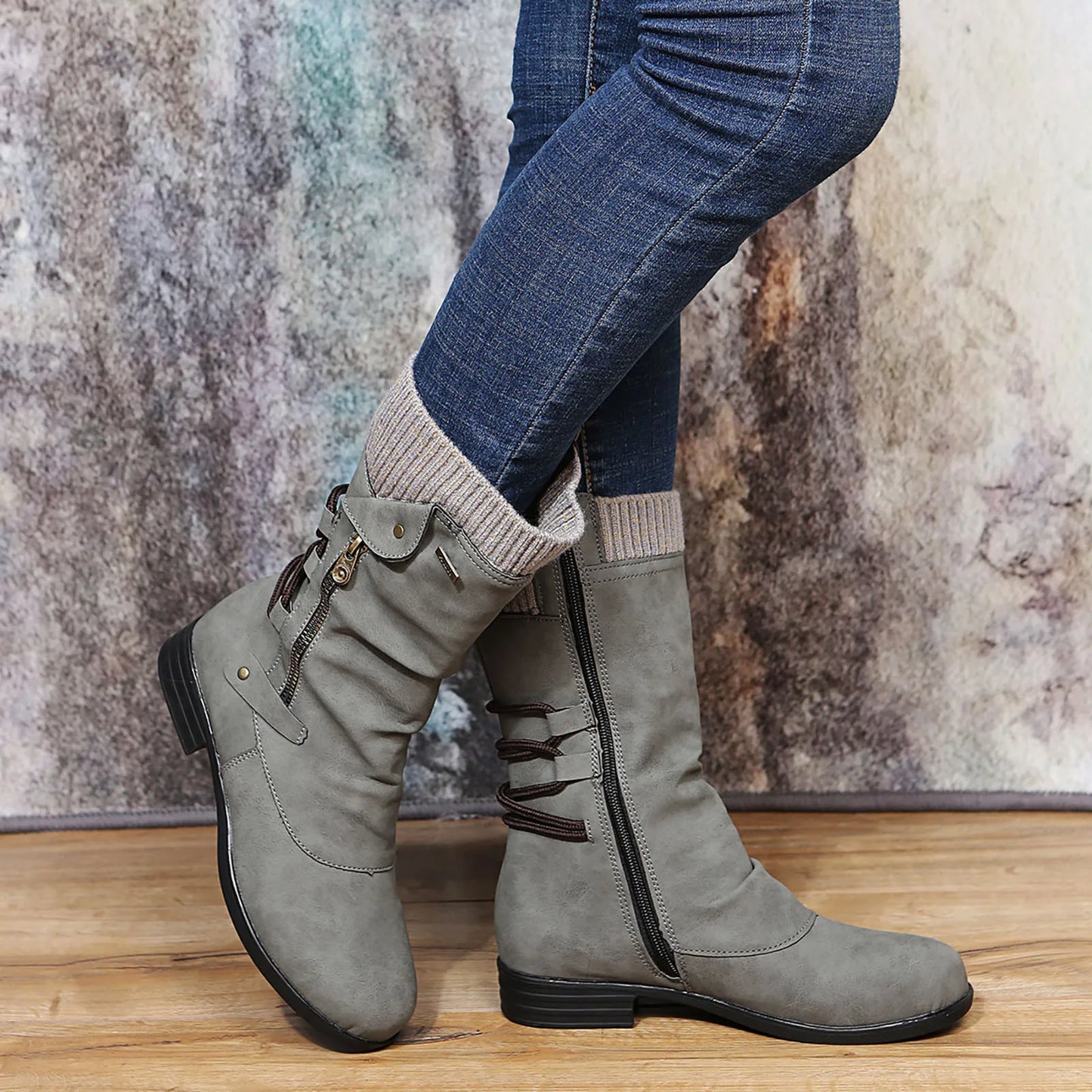 NINA – Bottes orthopédiques en cuir confortables