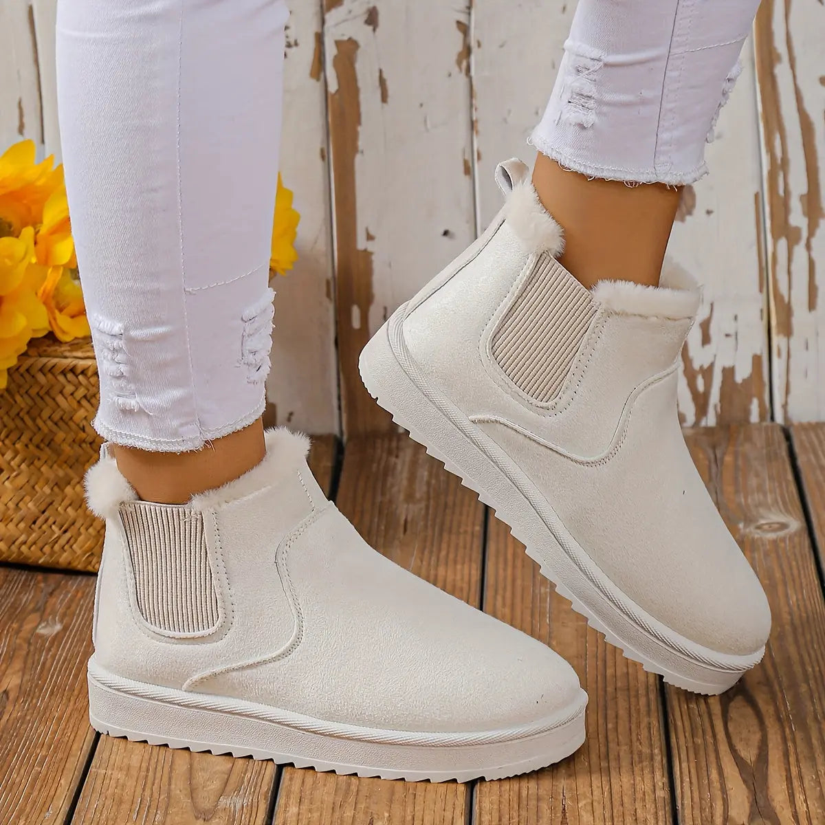 CAMILLE – Bottines Confort Pieds Larges | Chaleur & Style 