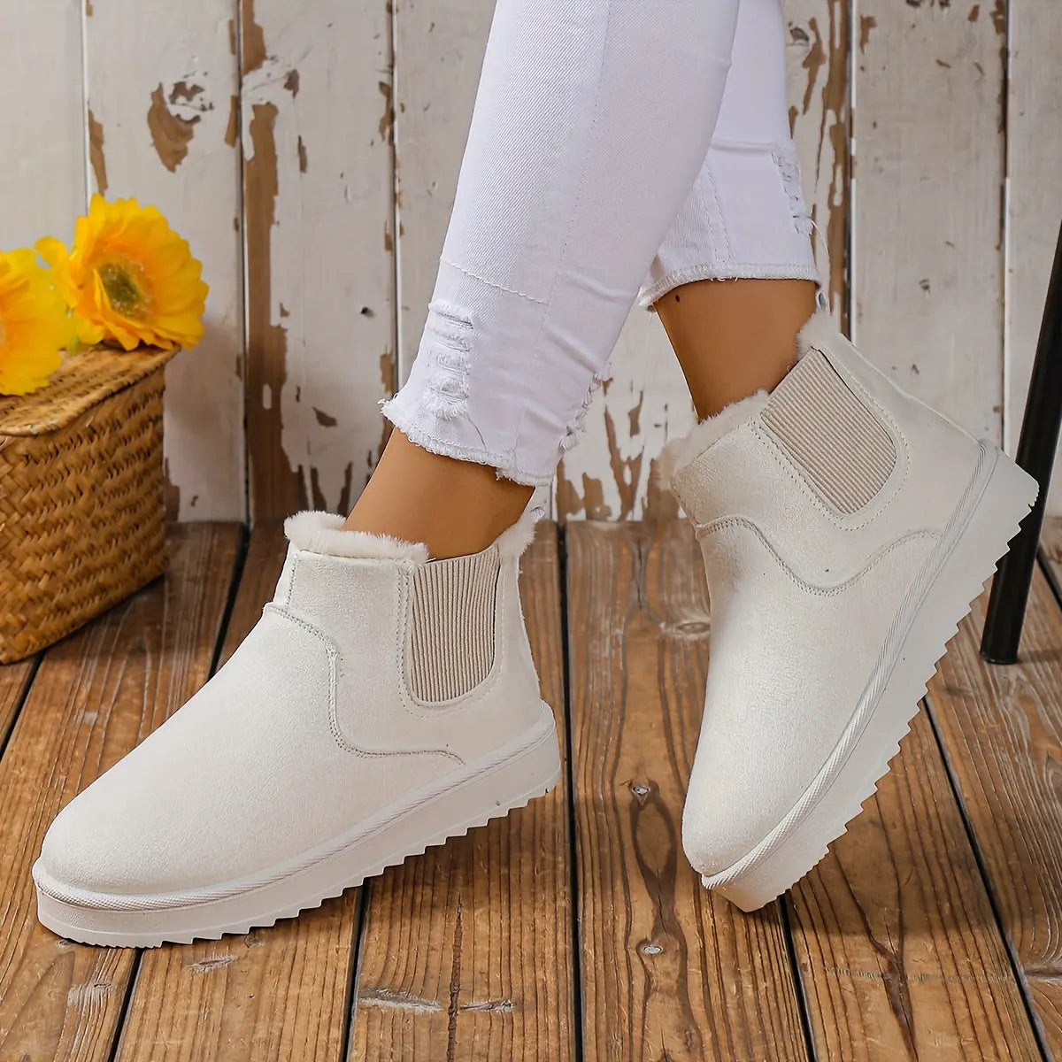 CAMILLE – Bottines Confort Pieds Larges | Chaleur & Style 
