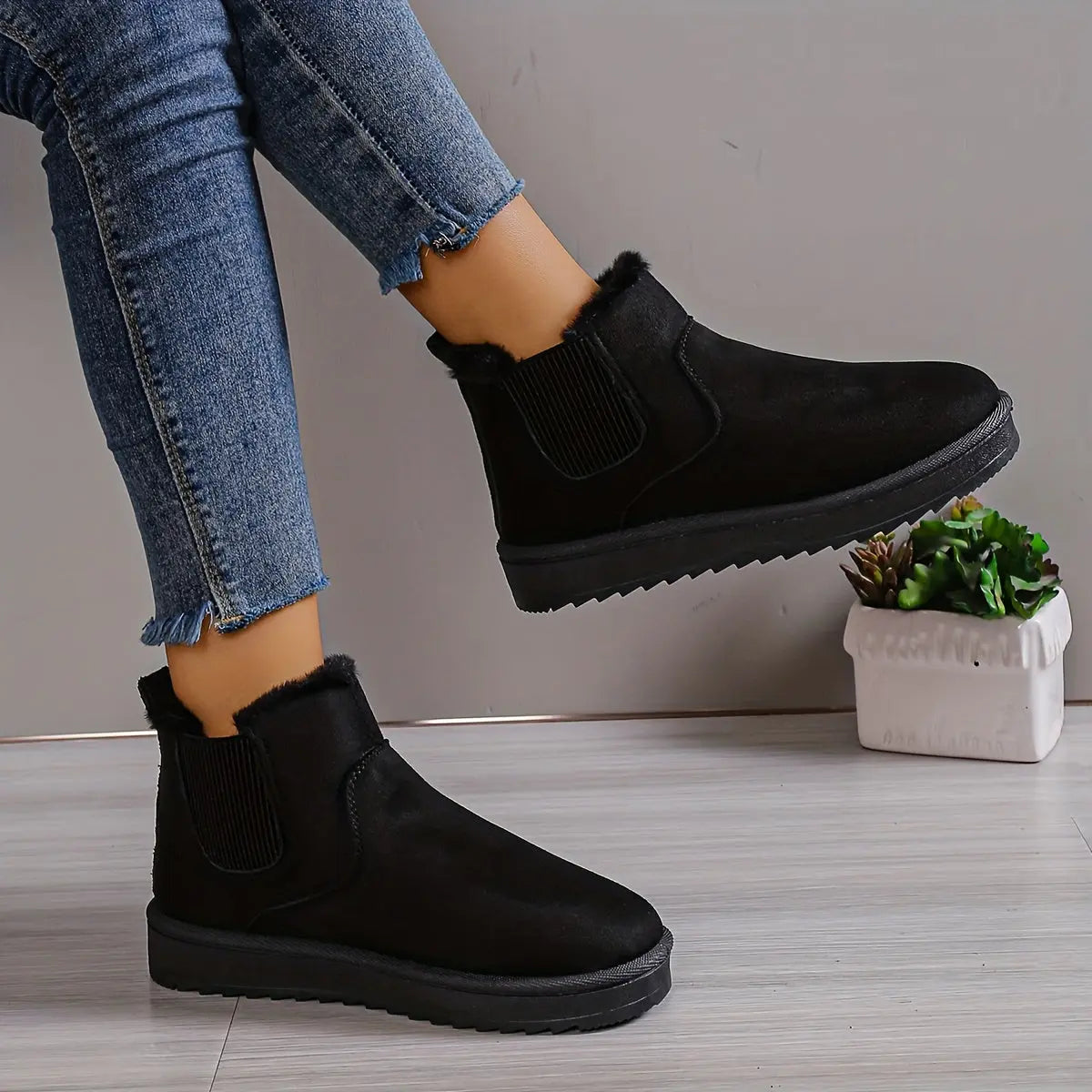CAMILLE – Bottines Confort Pieds Larges | Chaleur & Style 
