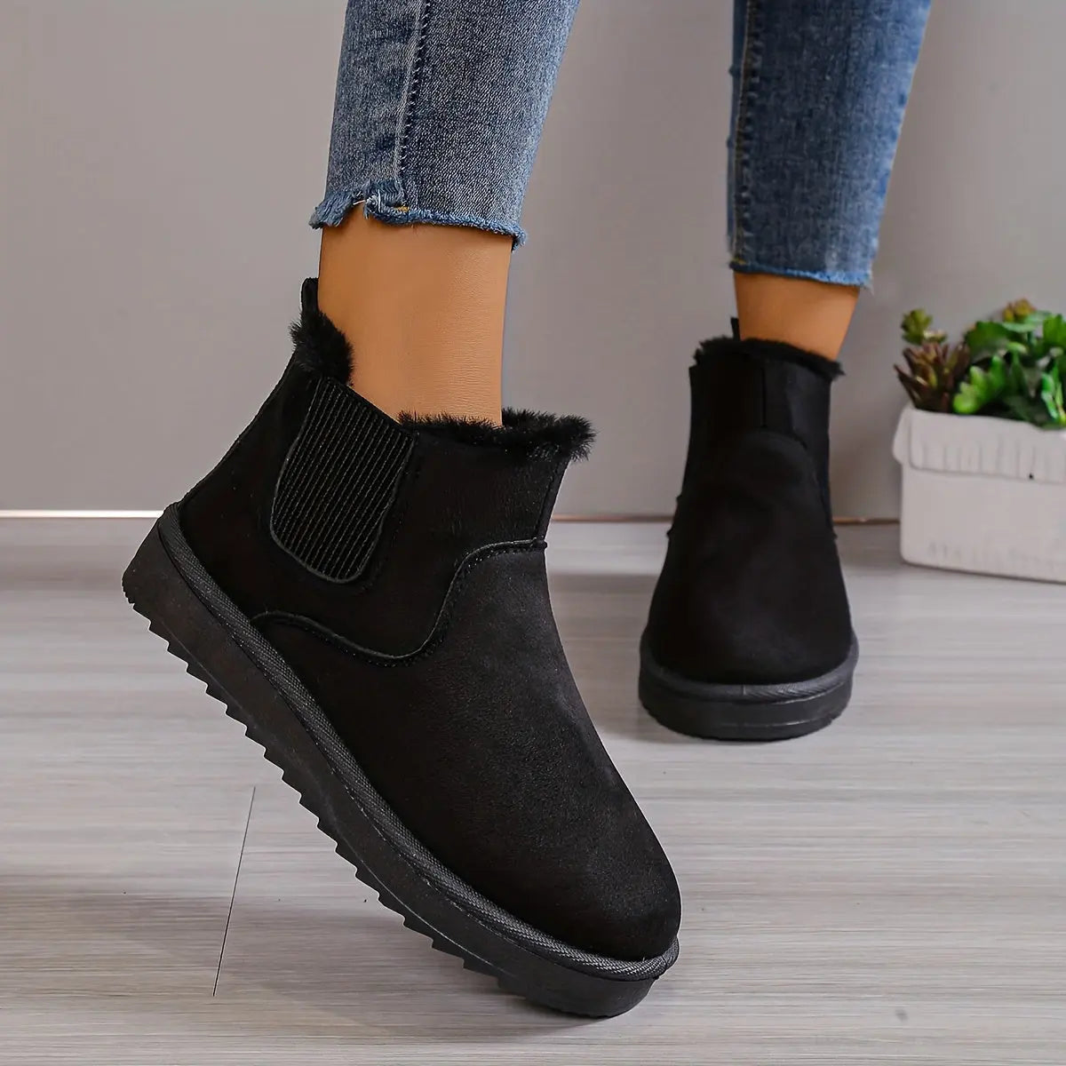 CAMILLE – Bottines Confort Pieds Larges | Chaleur & Style 