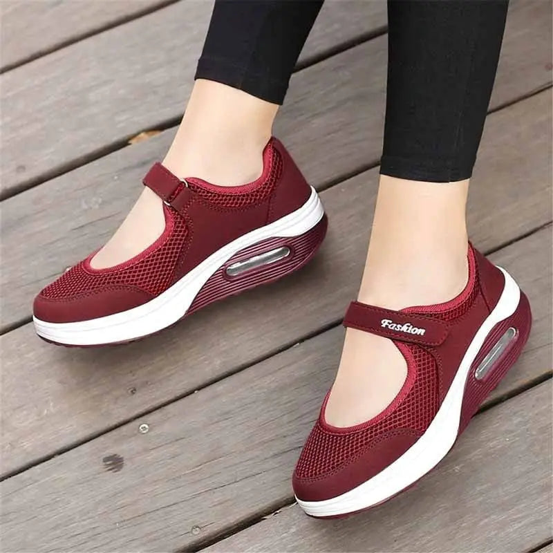 Chaussures Orthopédique Femme à Scratch 