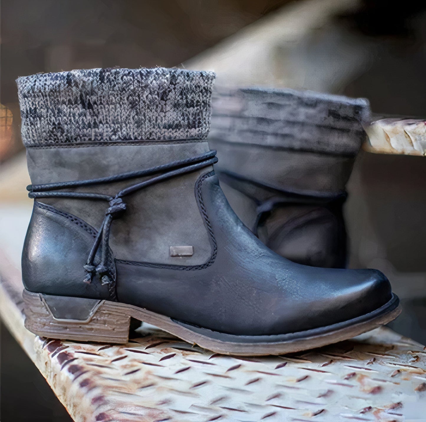 ZANA – Bottes orthopédiques d'hiver en cuir