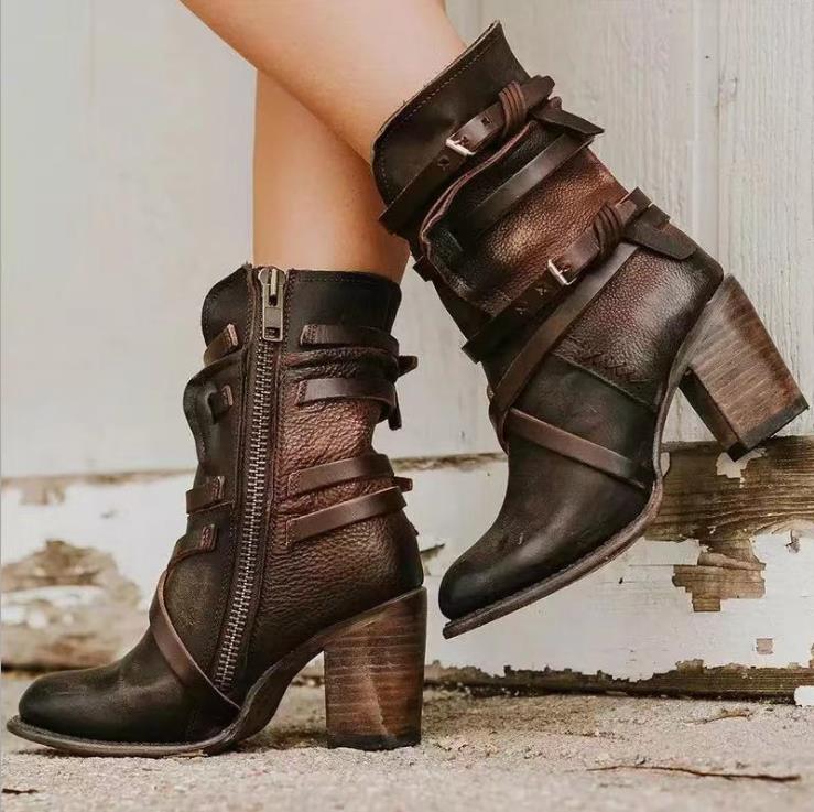 ZAYA – Bottes orthopédiques en cuir végétalien pour femmes