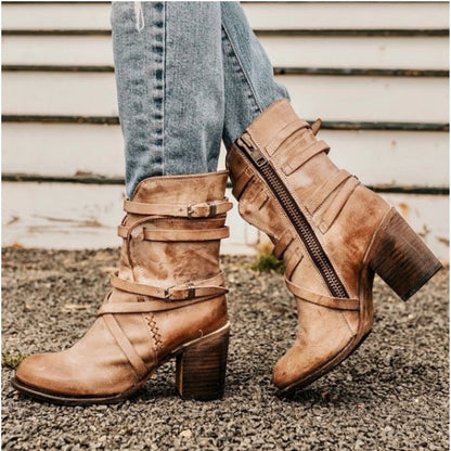 ZAYA – Bottes orthopédiques en cuir végétalien pour femmes