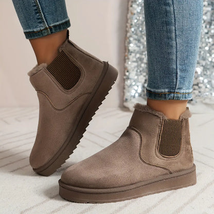 ISABELLE – Bottines orthopédiques hivernales pour femmes | Doublées en peluche & confortables 