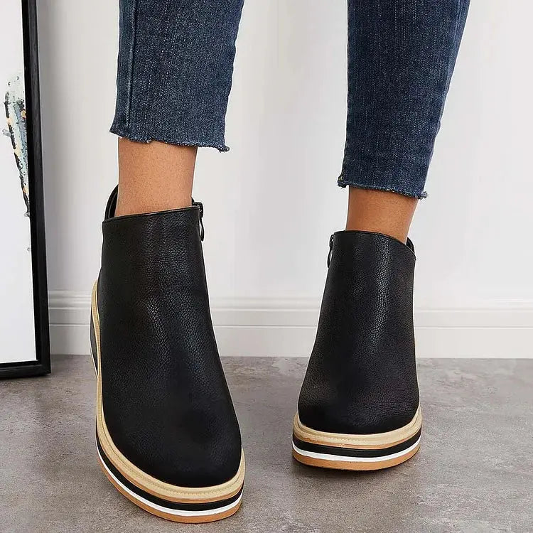Julie™ - Bottes Élégantes Doublées en Laine 