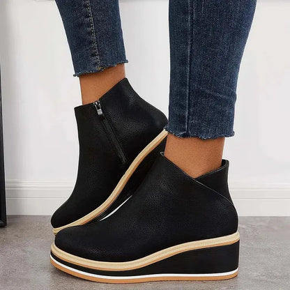 Julie™ - Bottes Élégantes Doublées en Laine 