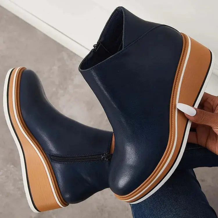 Julie™ - Bottes Élégantes Doublées en Laine 