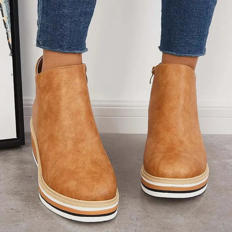 Julie™ - Bottes Élégantes Doublées en Laine 