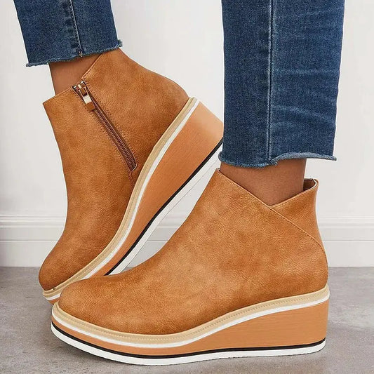 Julie™ - Bottes Élégantes Doublées en Laine 